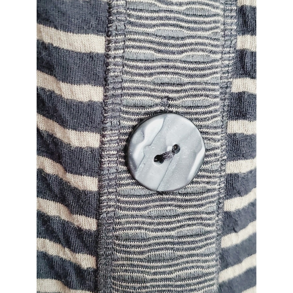 Habitat‎ Cardigan Jacket Lagenlook Striped Textured Hooded Coatigan Casual XL - Picture 5 of 8